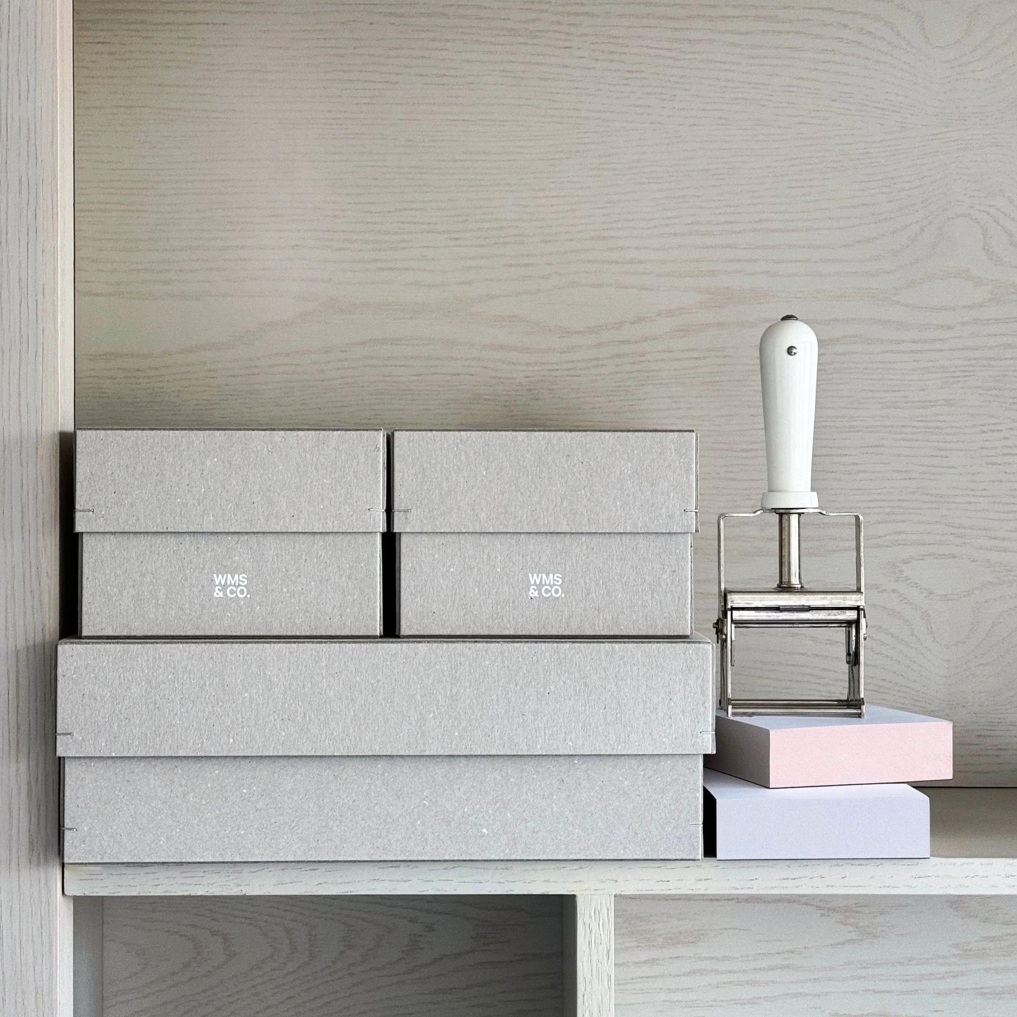 Wms&Co. Brutalist Storage Boxes: Grey - Image 3